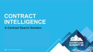 Contract Intelligence: A Contract Search Solution at Snowflake Summit